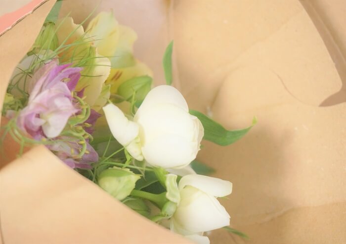 ポストに届くお花の定期便Bloomee LIFE（ブルーミーライフ）のミニブーケ。