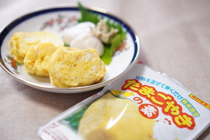 峠の鶏小屋　北海道　たまごやきの素をつかって実際に出汁巻き卵を作ってみた。